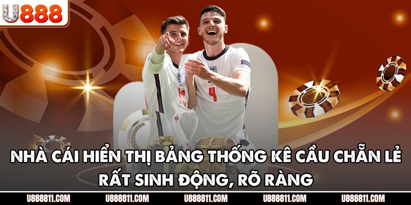 Bắt Cầu Chẵn Lẻ U888 – Chiến Thuật Soi Cầu Cực Chính Xác 3 Nhà cái hiển thị bảng thống kê cầu chẵn lẻ rất sinh động, rõ ràng